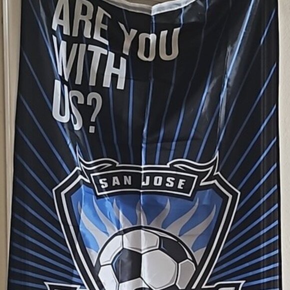 San Jose Earthquakes Banner with Grommets - Picture 1 of 2